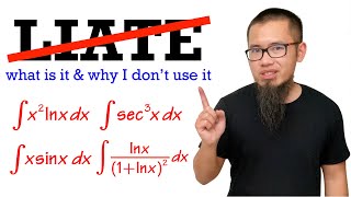 Why I don't teach LIATE (integration by parts trick)