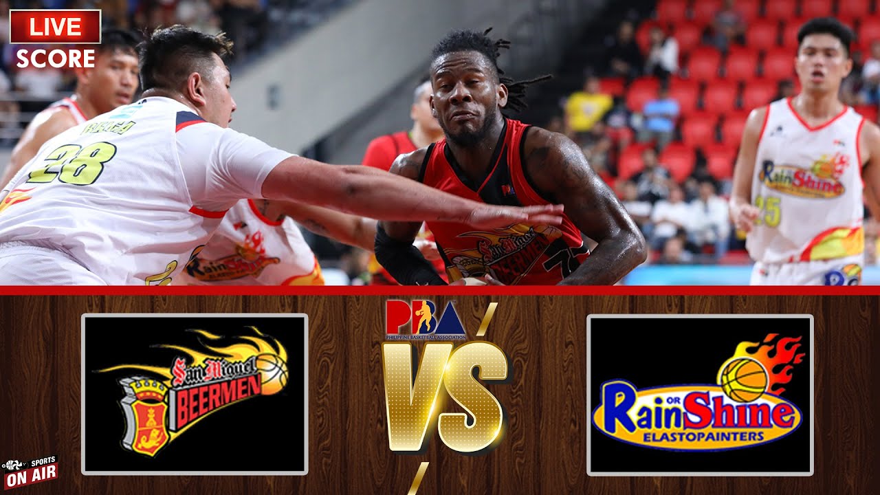 🔴 PBA LIVE SCORE: SAN MIGUEL VS RAIN OR SHINE | FREE ENDING | PBA ON ...