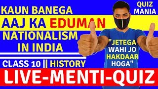 Menti Quiz | Nationalism In India | Class 10 History