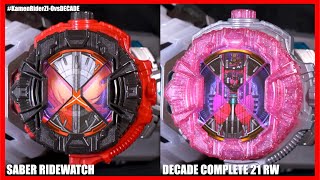 【烈火抜刀】新作キタ！DXセイバーライドウォッチ＆コンプリートフォーム21RW【仮面ライダージオウvsディケイド】/SABER RIDEWATCH\u0026DECADE COMPLETE FORM 21 RW