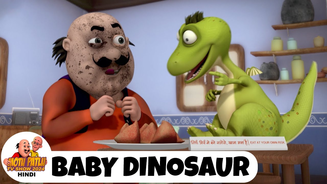 Motu Patlu | मोटू पतलू | Episode 5 | Baby Dinosaur | Motu Patlu TV Show ...