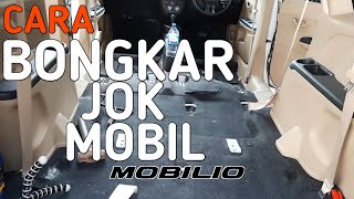 CARA BONGKAR JOK MOBIL | honda mobilio | MODAL OBENG + KUNCI 12