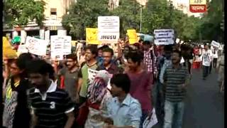 Students of Delhi rally against Jadavpur university incident