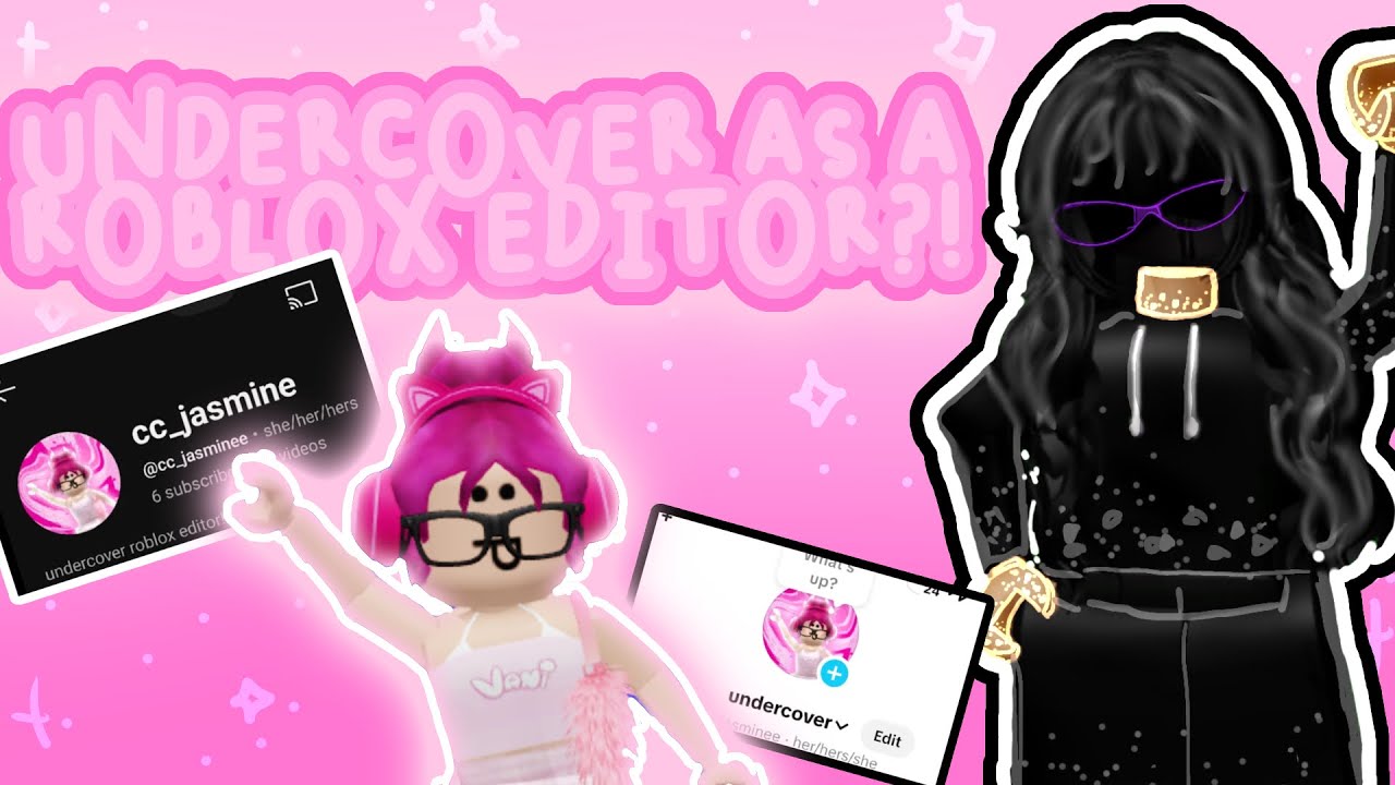 Going Undercover As A Roblox Editor On Youtube And Tiktok Do I Blow