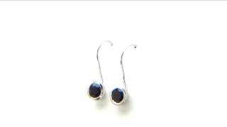 Johareez 3.20CTW Genuine Garnet .925 Sterling Silver Earrings