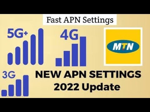 Fast MTN 4G LTE APN Settings || MTN APN 2022 Settings Cyber Tech - YouTube