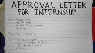 இன்டர்ன்ஷிப்பிற்கான ஒப்புதல் கடிதம் எழுதுவது எப்படி? எழுதும் நடைமுறைகள்