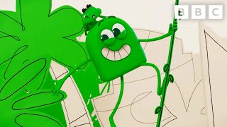 Green Learns About Shades of the Forest 🐸 | Colourblocks | CBeebies
