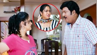 మొగుడూ పెళ్ళాల మధ్యలో నువ్వెంటే | Rajendra Prasad Ultimate Comedy Scene | Jabardasth Funny Comedy