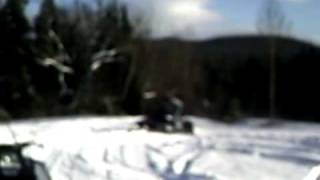 jumping snowdrifts on my 1994 polaris indy