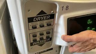 How to rapid advance Maytag commercial stacked washer + dryer