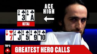 TOP 5 HERO CALLS OF ALL TIME! ♠️ Poker Top 5 ♠️ PokerStars