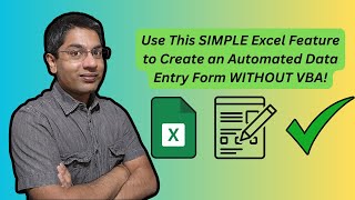 How to Make an Automated Data Entry Form in Excel Without VBA!