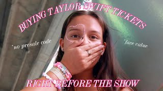 HOW I GOT LAST MINUTE TAYLOR SWIFT TICKETS TO THE ERAS TOUR : vlog + tips \u0026 tricks