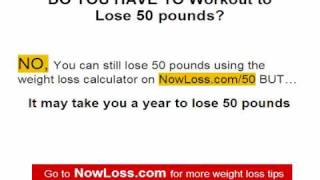 Free weight loss exercise program - Lose 50 lbs. in 5 months