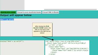 Blockly/Text2Code: Loading and Saving Block Code