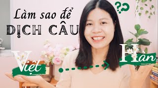 DỊCH CÂU VIỆT - HÀN thế nào đây??? Park HA Official