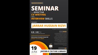 Seminar on Effective C.V Writing and Interview Skills.