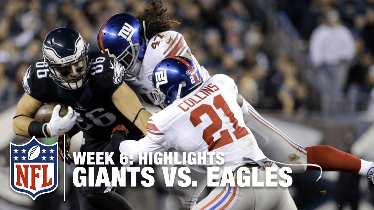 Giants Vs. Eagles | Week 6 Highlights | NFL - YouTube