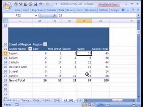 Excel Statistics 16: Categorical Cross Tabulation with Pivot Table Excel Statistics 16: Categorical Cross Tabulation with Pivot Table
