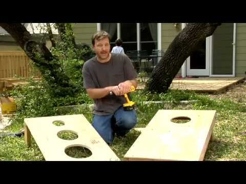 How to Make a Bean Bag Toss, Daddy DIY - Video How to Make a Bean Bag Toss, Daddy DIY - Video