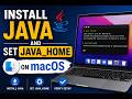 Install Java and set JAVA_HOME for macOS (2026) - Appium series part 4