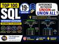 19. What is Union & Union All ? | Top 100 SQL Interview Questions Beginner to Advanced