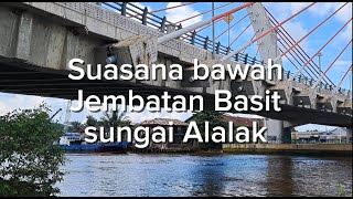 Suasana Bawah Jembatan Basit Banjarmasin