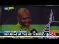 ANC wraps up NEC meeting