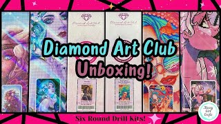 Diamond Art Club Haul  - Unboxing 6 Round Drill Kits!