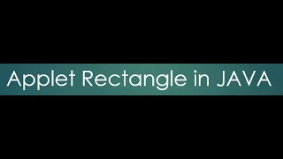 48 Applet Rectangle