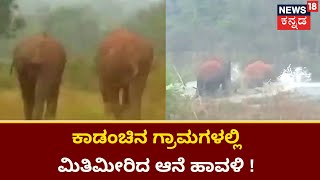 Elephant Attack | ಕಾಡಂಚಿನ ಗ್ರಾಮಗಳಲ್ಲಿ ಮಿತಿಮೀರಿದ ಆನೆ ಹಾವಳಿ ! | News18 Kannada