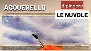 Acquerello, dipingiamo le nuvole