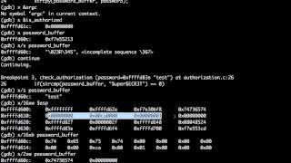 [Buffer Overflow Workshop] gdb Breakpoints and Memory Analysis Reference