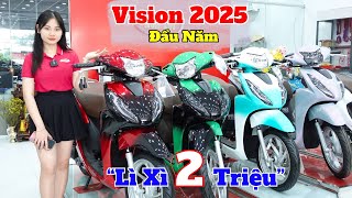 Honda Vision 2025 - Giá Xe Vision Mới Nhất 2/2025 Lì Xì 2 Triệu