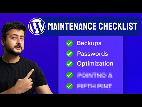 WordPress Maintenance Checklist – A complete guide to website maintenance