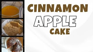 raw and uncut tutorial/  cinnamon apple cake / cinnamon cake/ cake/ dessert