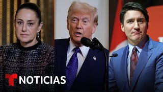 Trump platica con los mandatarios de México y Canadá respecto a los aranceles | Noticias Telemundo