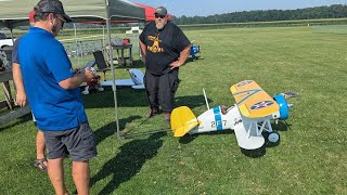 Jerry Bates 1/4 scale Boeing F4B maiden flight!