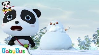 ★NEW★恐怖の雪遊び❤お化け雪だるまだ！はやく逃げて！ |  赤ちゃんが喜ぶアニメ | 動画 | BabyBus