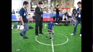 AUTMan Humanoid Push Recovery Test, Iran Open 2015 Robocup competition.