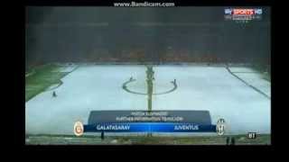 Galatasaray - Juventus Match Suspended ? WTF Snow Champions League HD