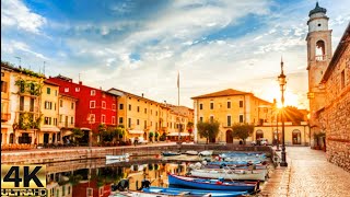 Lake Garda Italy Walking Tour- This is Lazise right now  -walking in february 4k60fps