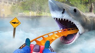 this SHARK roller coaster will give you nightmares..