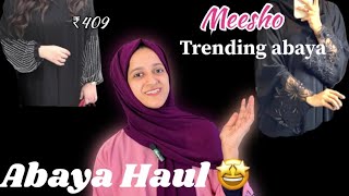 Meesho Abaya Haul😍| Trending Abaya Collection | sahala shaheen |malayalam