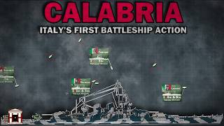 Italys First Battleship Engagement of WW2: The Battle of Calabria, 1940 - Animated