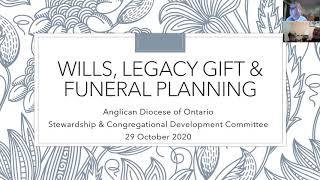 Wills, Legacy Gifts and Funeral Planning in the Anglican Diocese of Ontario