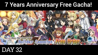 SAOIF : 7 Years Anniversary Free Gacha Skill Record 374x (Day 32)