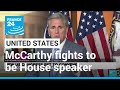 McCarthy fights to be House speaker as new Congress convenes • FRANCE 24 English