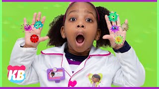 Doc McStuffins and the Wash Your Hands Story | Kamdenboy \u0026 Kyraboo Nursery Rhymes